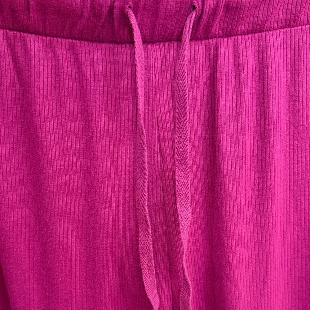Muk Luks Fuchsia Open Cardigan and pants - Size 2X - Picture 7 of 14